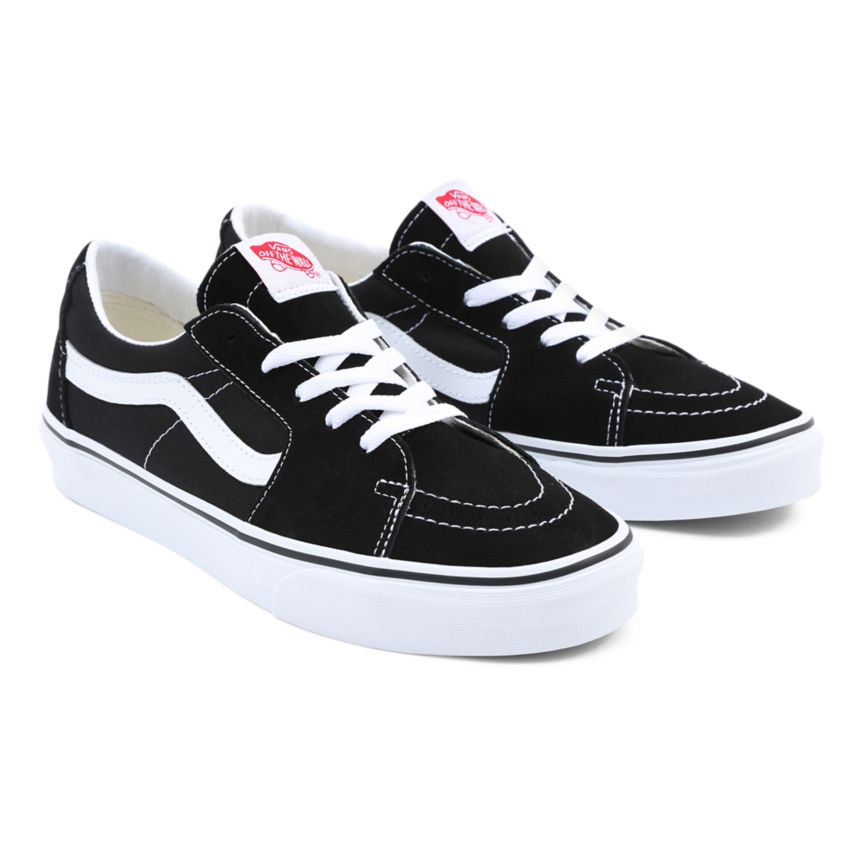 Vans Sk8-Low Dam Svarta/Vita - Vans Låga Skor SE (QUVDJ2519)